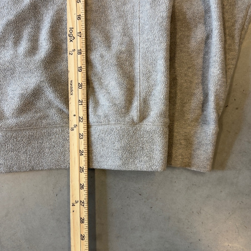 Old Navy Mens Gray Fleece Full Zip Hoodie Spellout Logo Medium - Picture 6 of 7